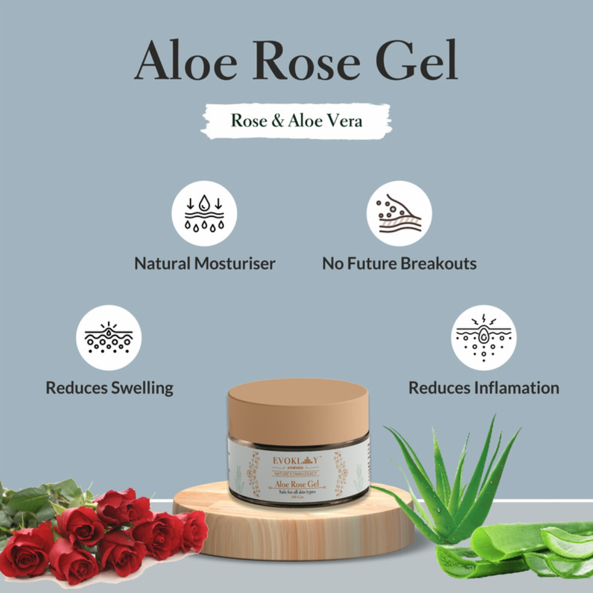 Evoklay Aloe Rose Gel - Image 5